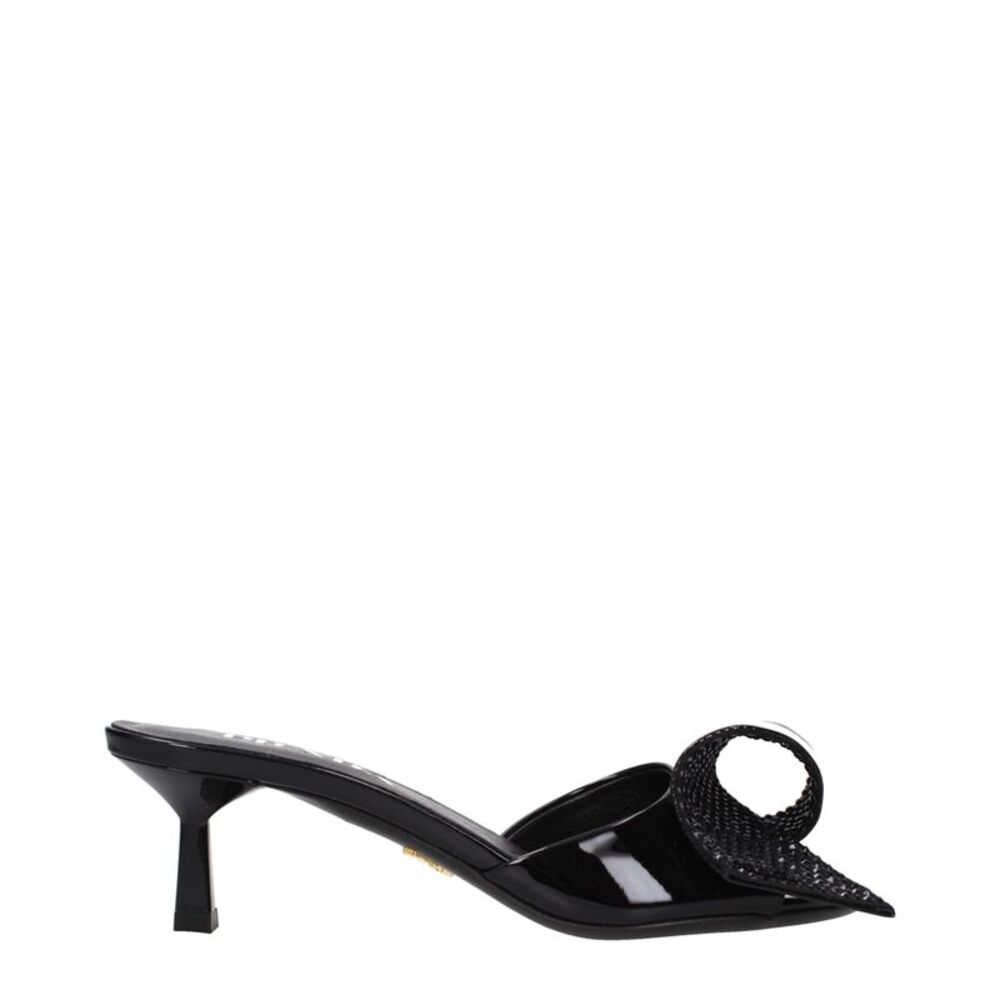 Prada Black Leather Women's Sandals - Picture 1 of 4